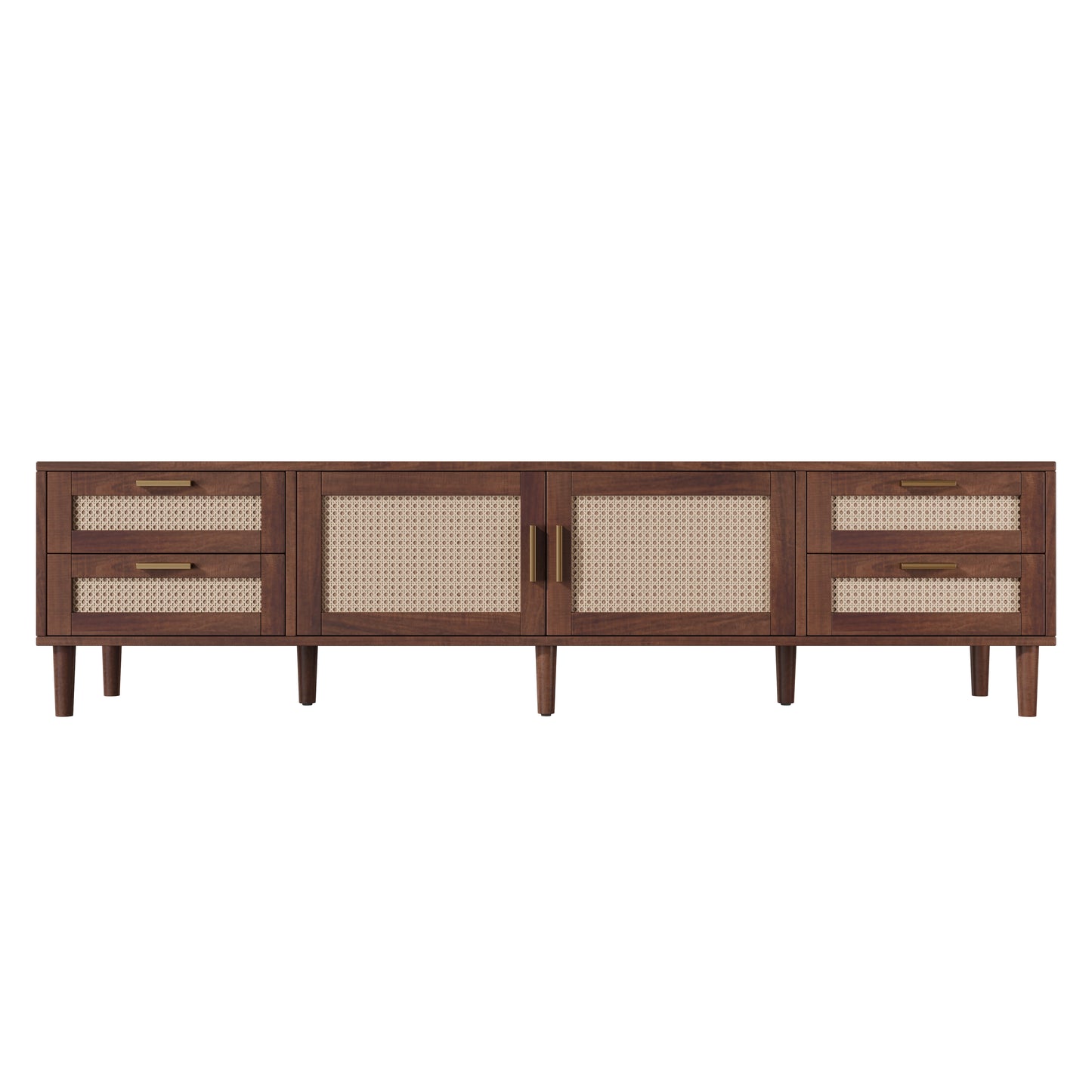 78 Inch TV Stand for 85 Inch TVs - Modern Media Console with 4 Drawers