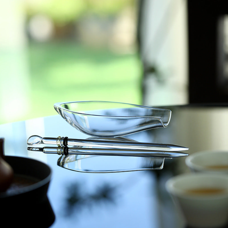 Glass Tea Ceremony Utensils Set - Chinese Style Borosilicate Tea Tools