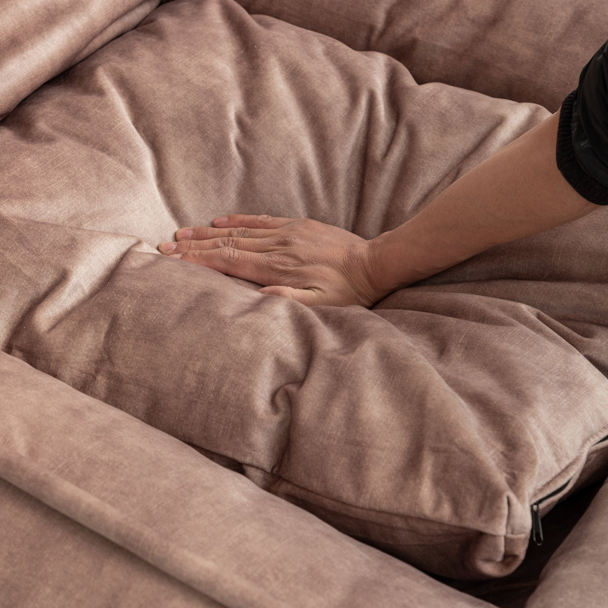 Pet Guardrails for Sofa - Brown, Adjustable Safety Barrier for Pets