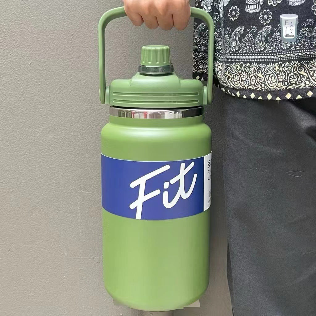 Multifunctional Insulated Stainless Steel Sports Kettle with Handle & Large Capacity