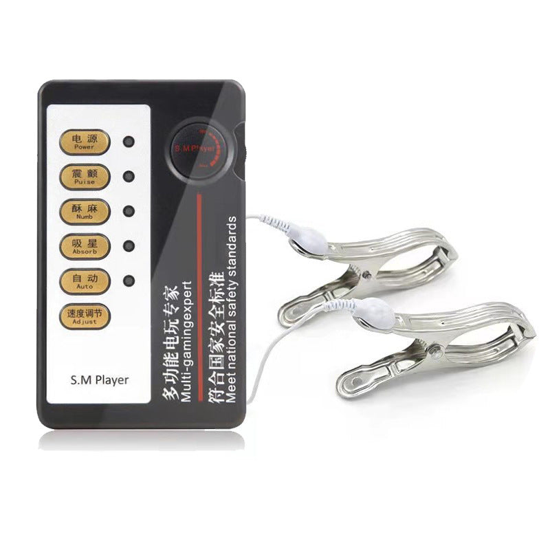Electric Shock Nipple Clamp Pulse Therapy Toys for Adult Wellness