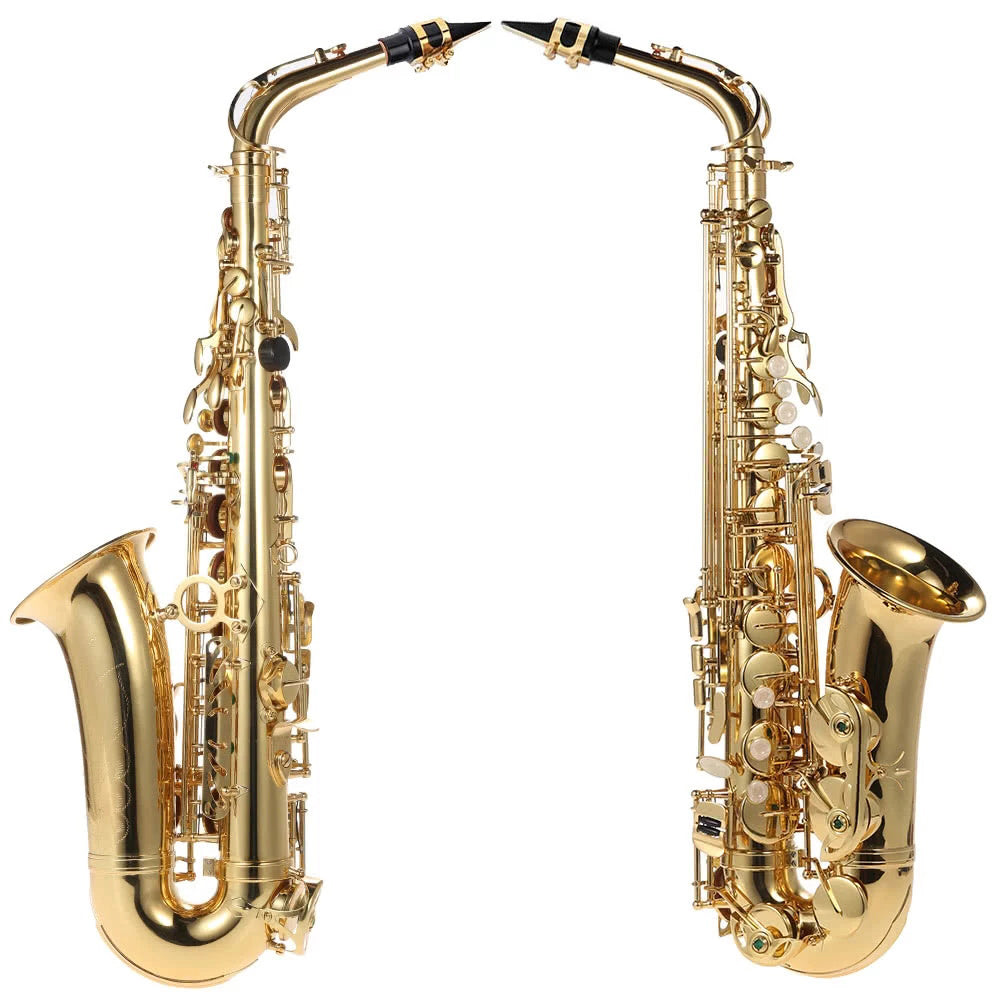 Eb Alto Saxophone Brass Lacquered Gold E Flat Sax 802 Key Type
