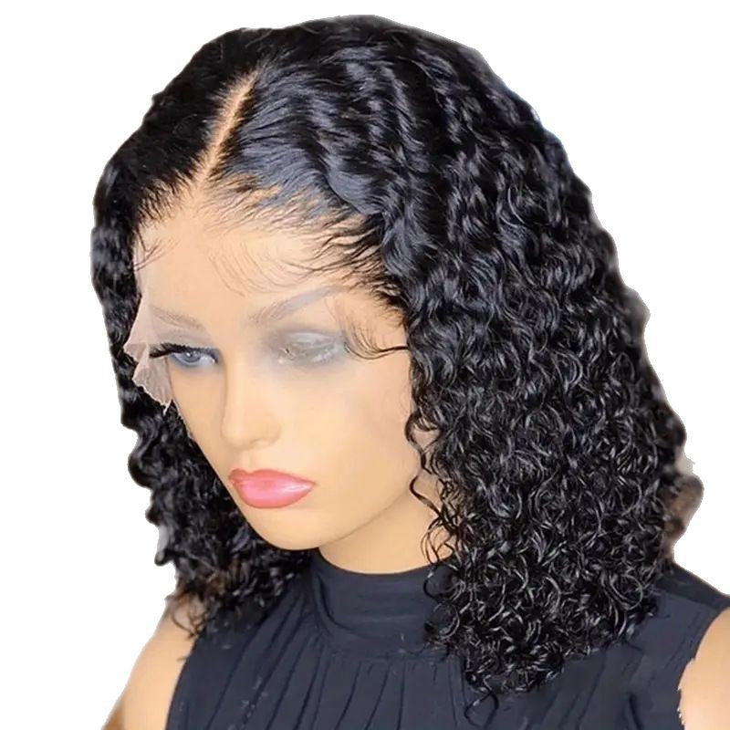 Short Afro Wig with Curling Volume for Women - Synthetic Full-Head Hairpiece