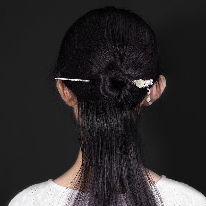 Women's Tassel Hairpin Plated Ancient Costume Hair Accessory - National Style Plum Blossom