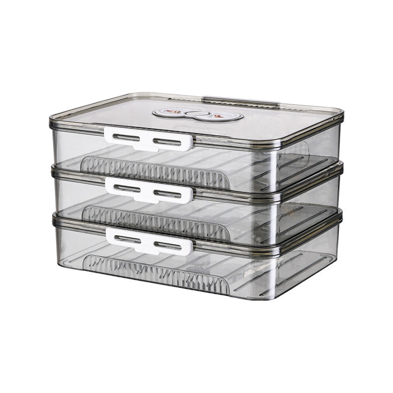 Food Grade Airtight Dumpling Storage Box - Freezer Safe, Multi-Layer Containers