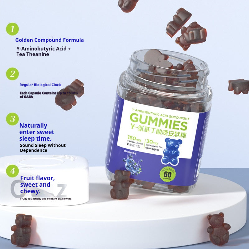 Blueberry Gummies with GABA & Melatonin - 60 Tablets