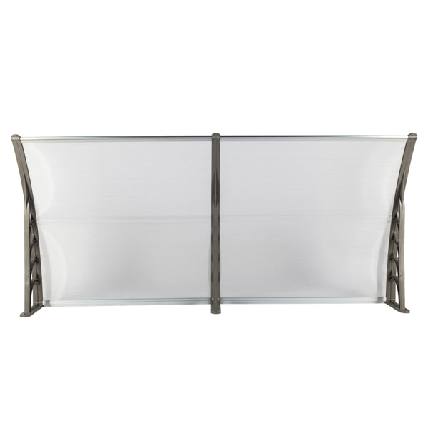 Door & Window Rain Cover Canopy - Silver & Gray Bracket