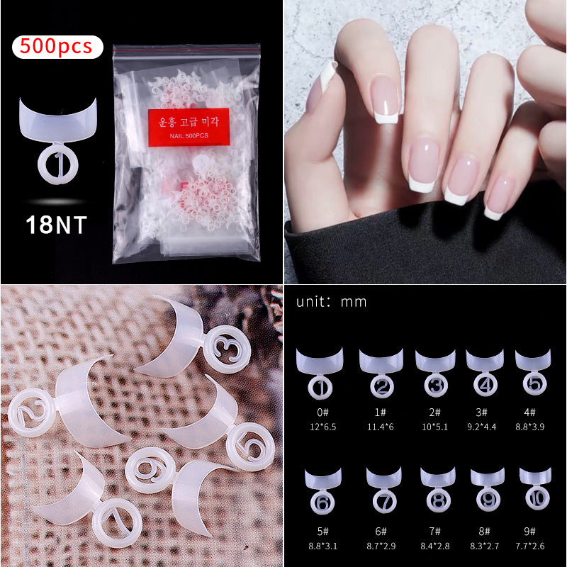 French Pointed Non-Marking Ballet Nail Art Tools - Transparent
