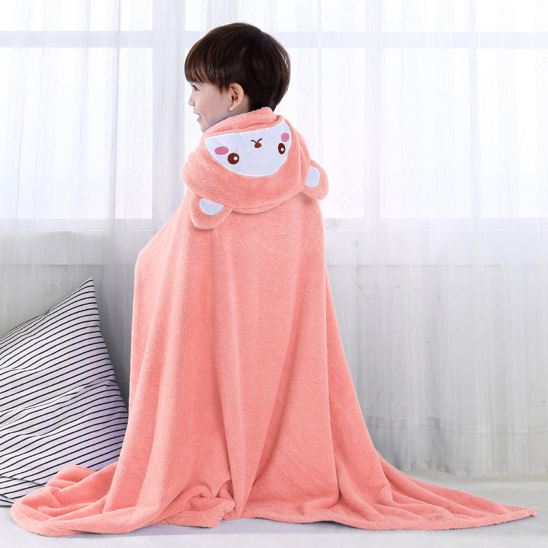 Baby Hooded Bath Towel - Soft Organic Cotton Infant Bath Wraps for Kids