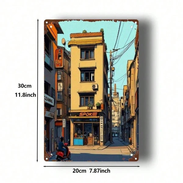 Metal Tin Sign Wall Decoration - 20 cm x 20 cm
