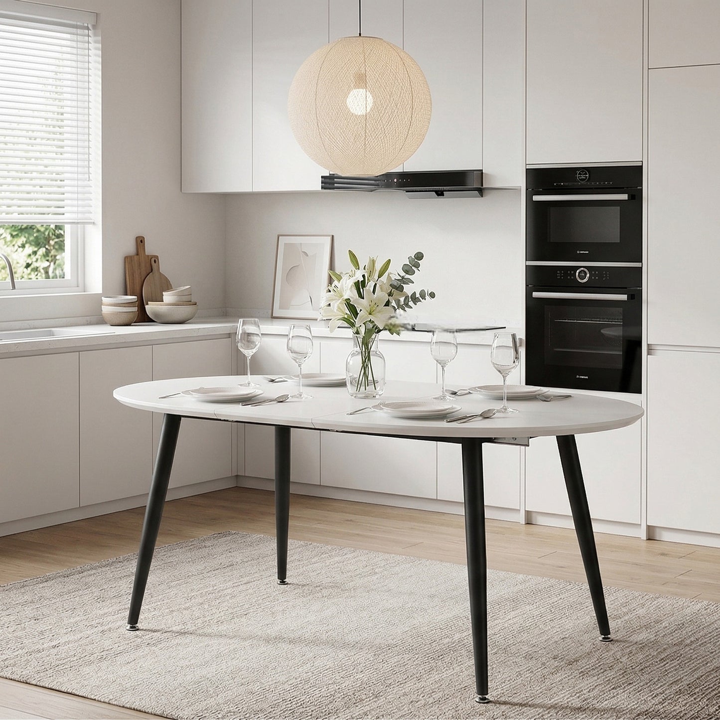 Using A Clever Telescopic Mechanism, This White Medium Density