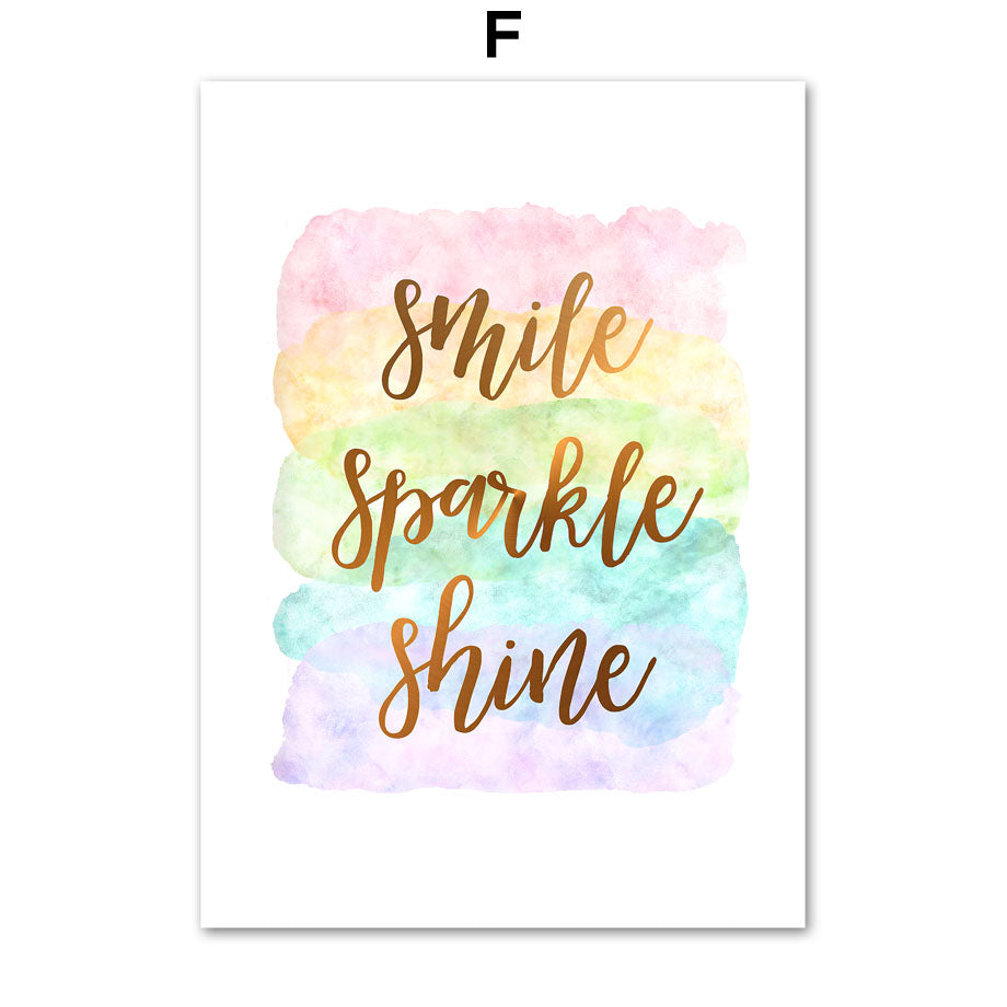 Inspirational Quote Wall Art Canvas – Nordic Style Home Decor