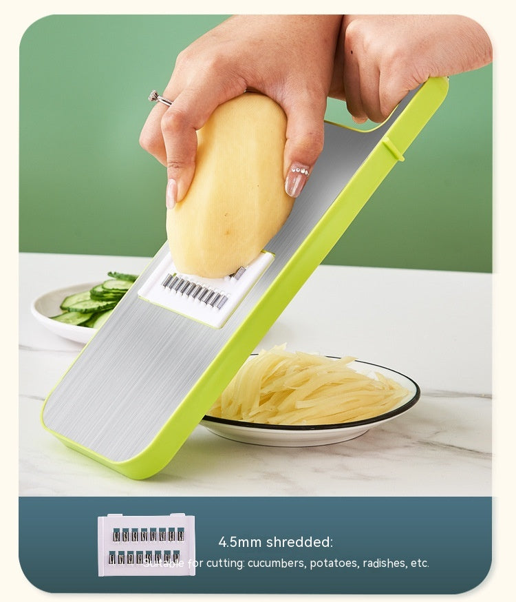 Multi-Function Vegetable Chopper with Stainless Steel Cutter and Storage