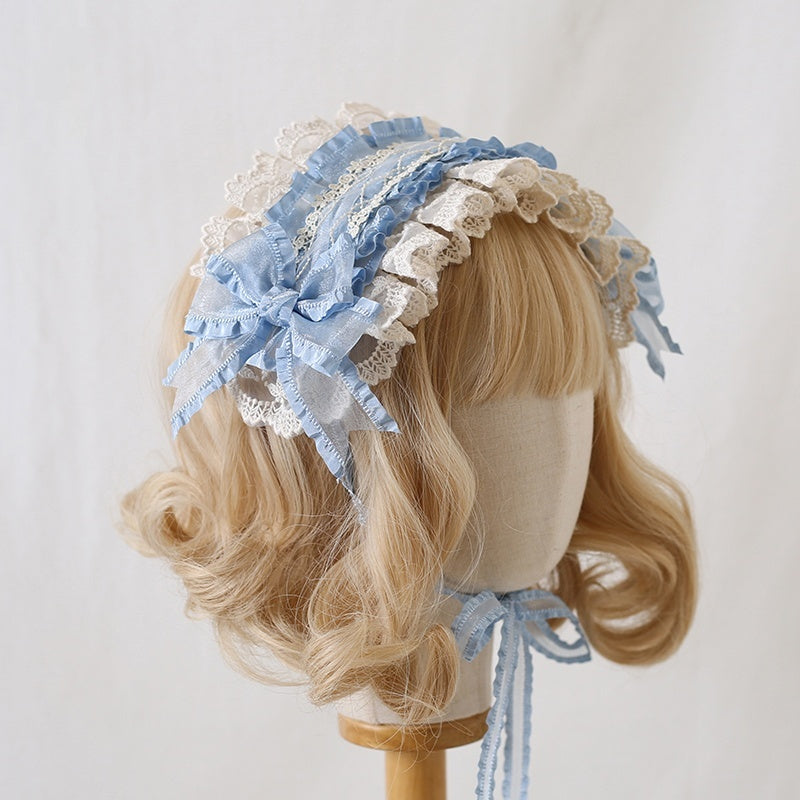 Color Blocked Bow Lace Headband