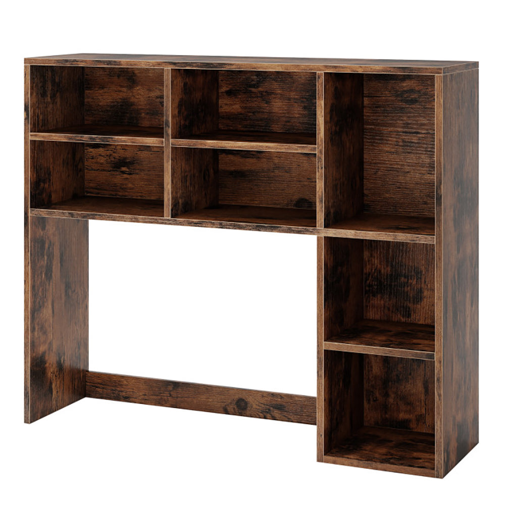 Desktop Bookshelf With 7 Open Cubbies And 3 Adjustable Shelves 2