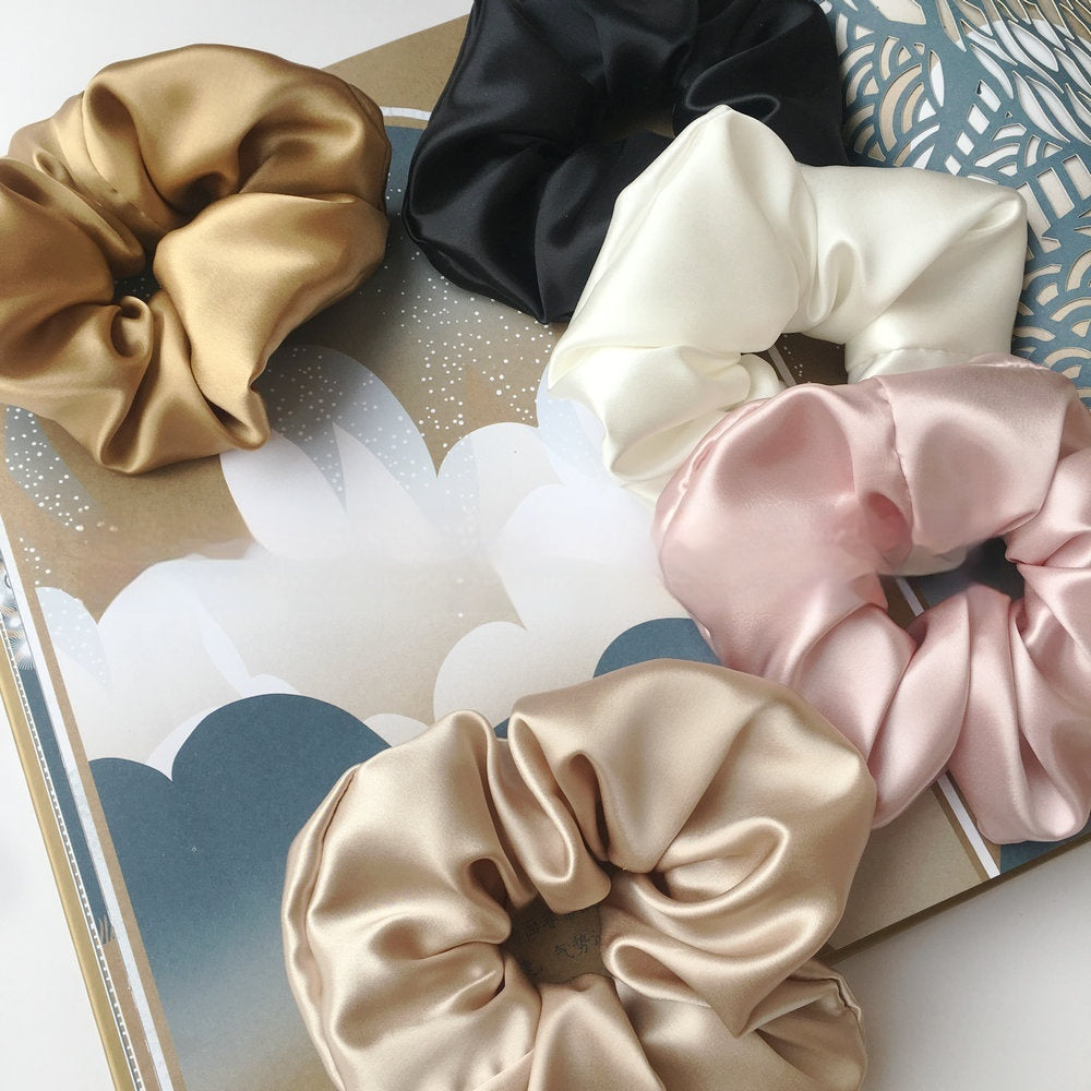 Silk Hair Ties - 100% Mulberry Silk, 6cm Wide