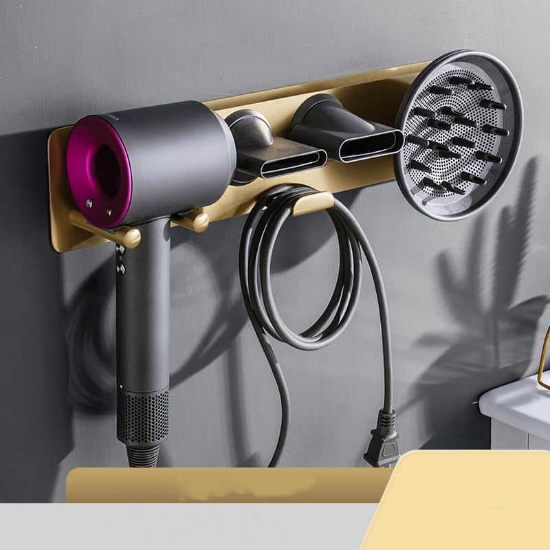 Punch Free Hair Dryer Bracket Magnetic Wall Mount Holder for Bathroom