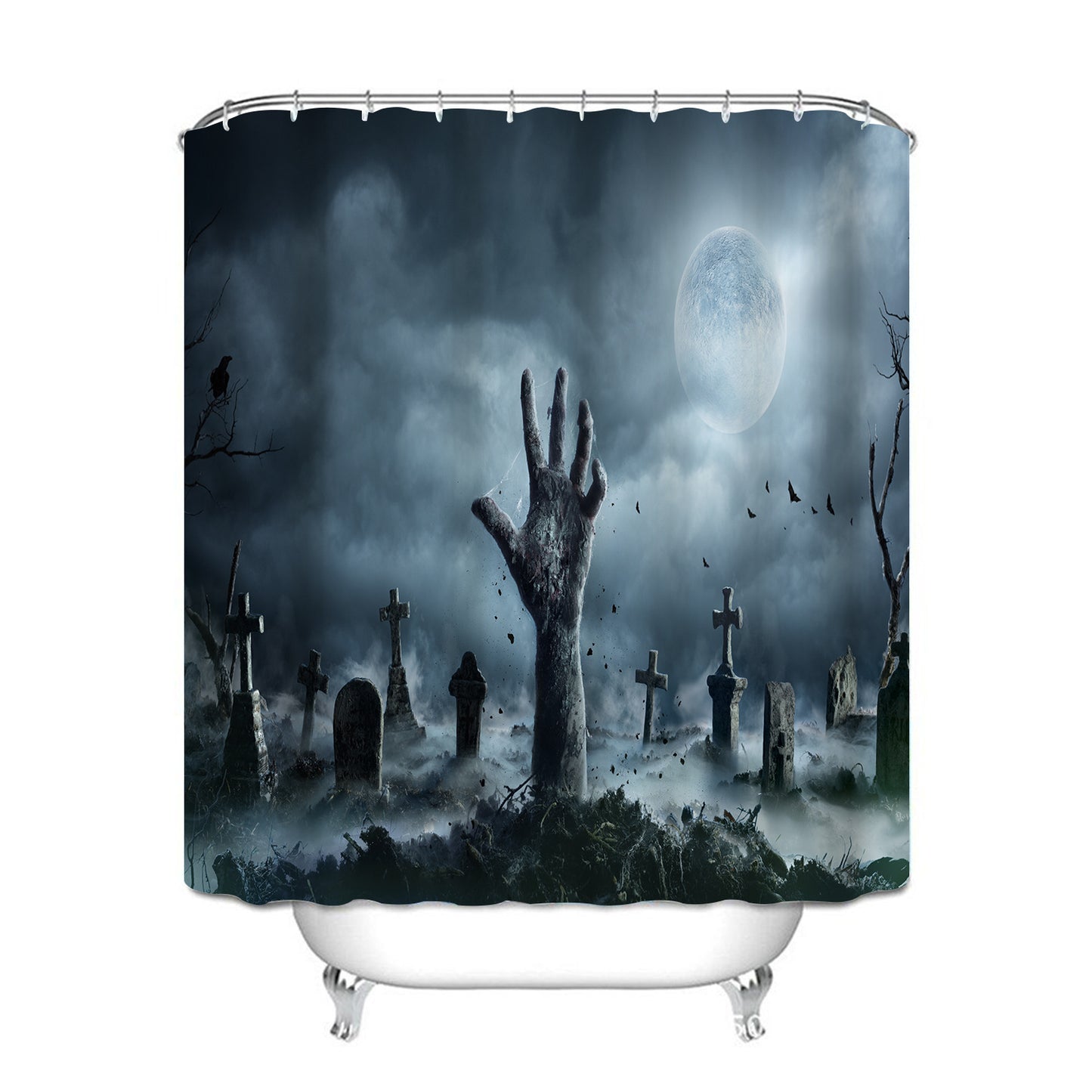 Waterproof Shower Curtain with Mildew Resistance - Cross Border North