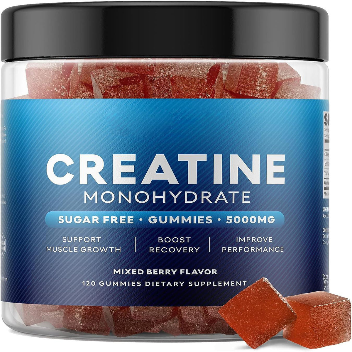 Creatine Gummy Tablets - Pre-Workout Support, 120 Tablets