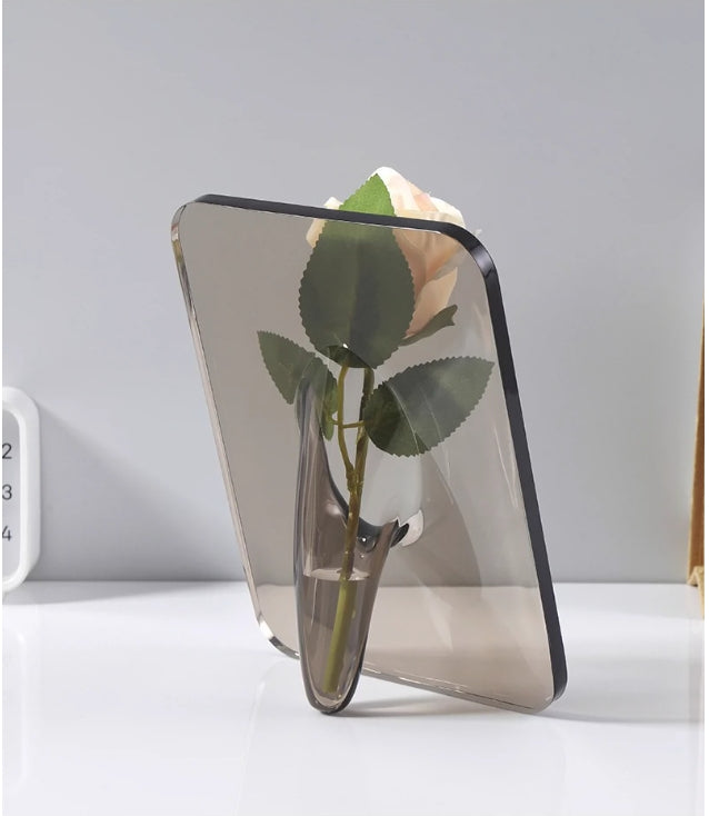 Transparent Acrylic Vase for Flowers Home Decor 15x20cm