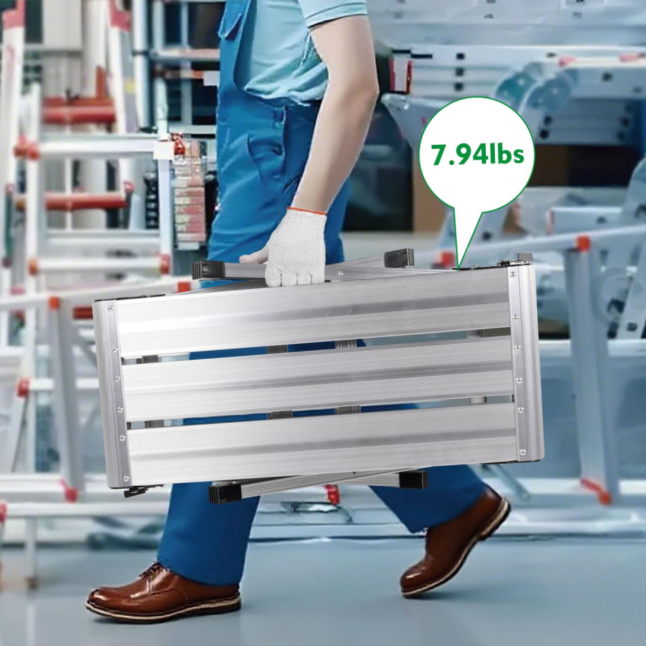 Heavy Duty Aluminum Folding Work Platform - 330 lbs Capacity