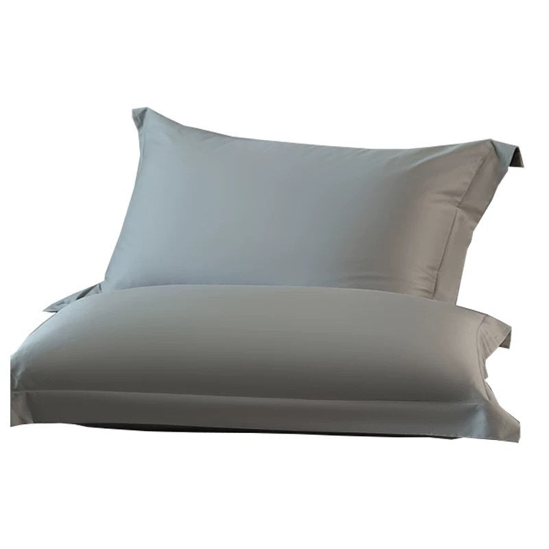 Solid Color Cotton Pillowcase Set - 48x74cm Long-Staple Home Bedding