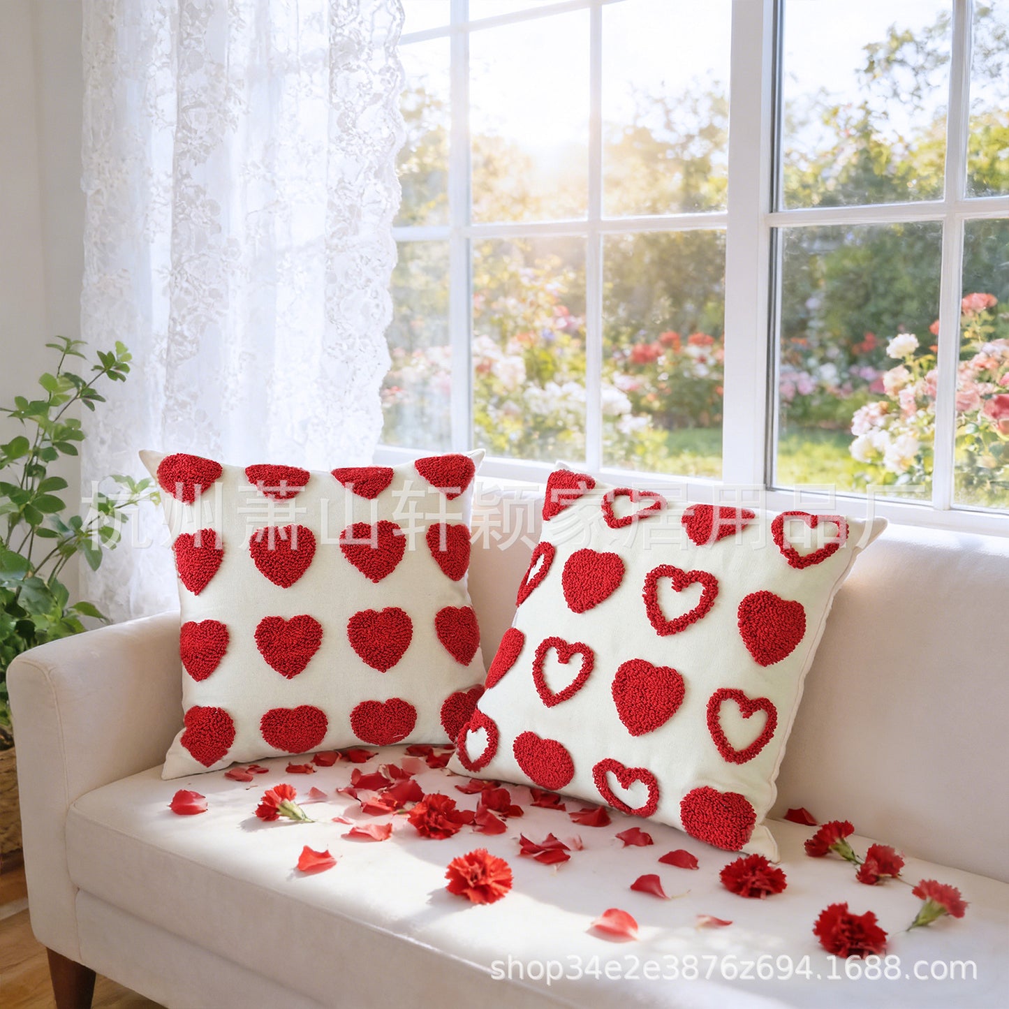 Minimalist Loop-Pile Pillow Cover 45x45cm Home Decor Cushion