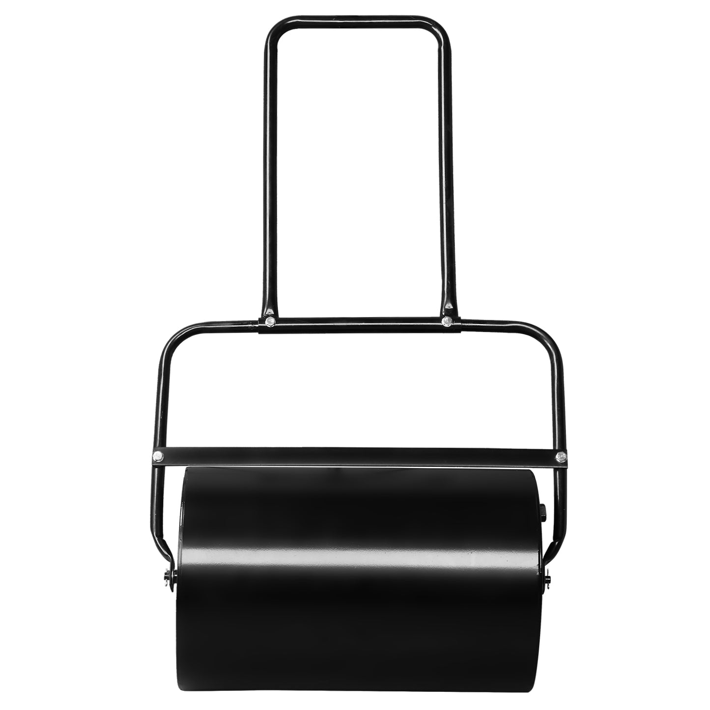19 Inch Black Steel Lawn Roller for Gardening & Ground Flattening
