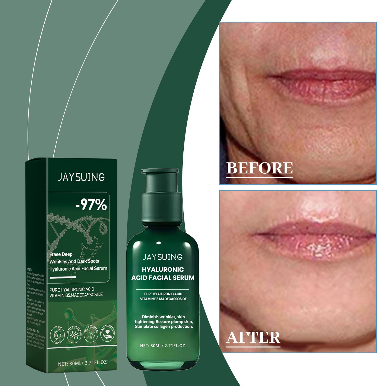 Anti-Wrinkle Moisturizing Serum with Niacinamide - Hydrating Facial Essence