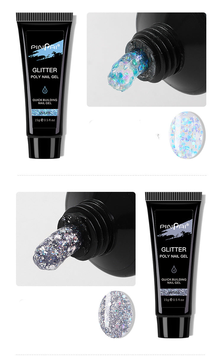 Nail Extension Glue with Sequin Gel - 15g