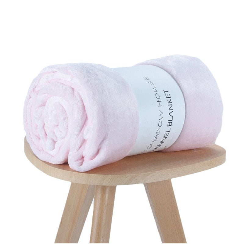 Air-Conditioning Blanket Fleece Bed Sheet Nap Blanket for Home & Bedroom