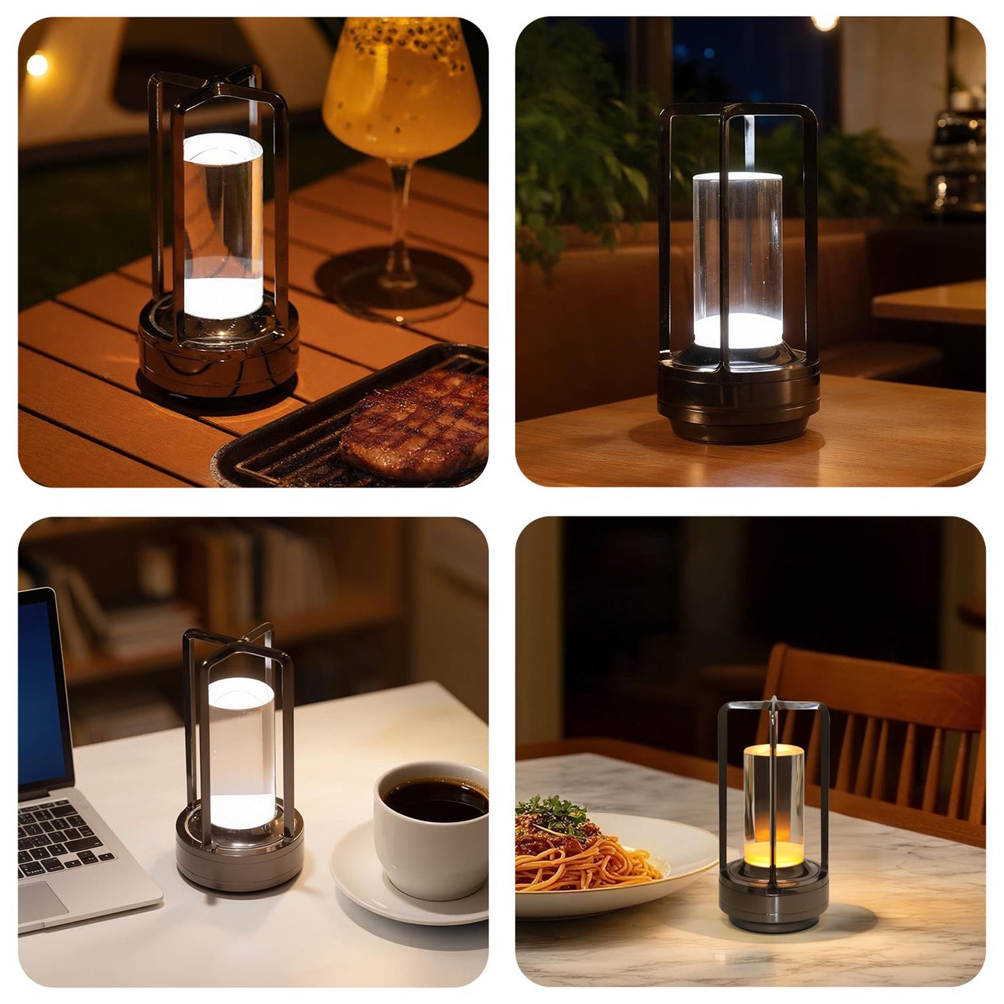 Portable Touch Control LED Night Light with 5000mAh Battery for Bedroom Camping & Home