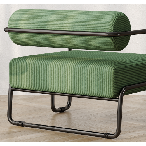 27inch L Living Room Iron Sofa Chair, Lazy Individual Balcony Leisure