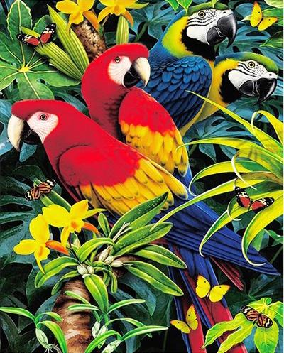 DIY Diamond Painting Cross Stitch Kit - Animal Bird Mosaic Art