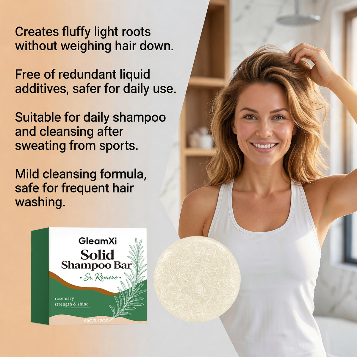 Gentle Scalp-Care Shampoo Bar – 60g