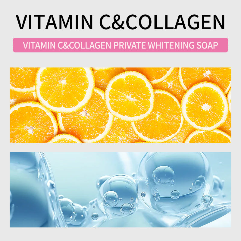 Vitamin C Collagen Intimate Whitening Soap 90g - Skin Brightening Bar