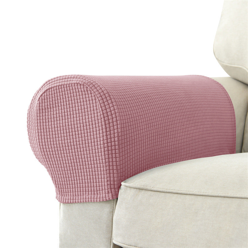 Solid Color Sofa Armrest Cover Set - Protective & Versatile Home Decor