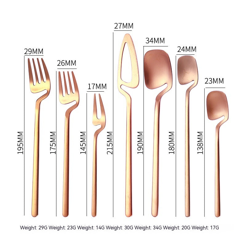 304 Stainless Steel Dinnerware Set - Forks Spoons Knives Kitchen Utensils