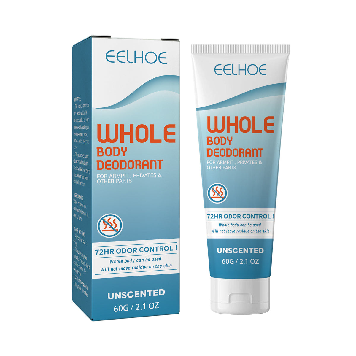 EELHOE Body Deodorant Cream Clean Armpit Odor Fox Sweat