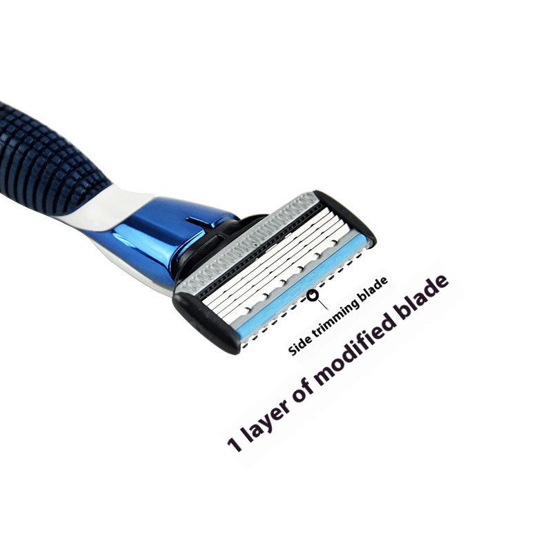 5-Layer Manual Shaver with Interchangeable Heads