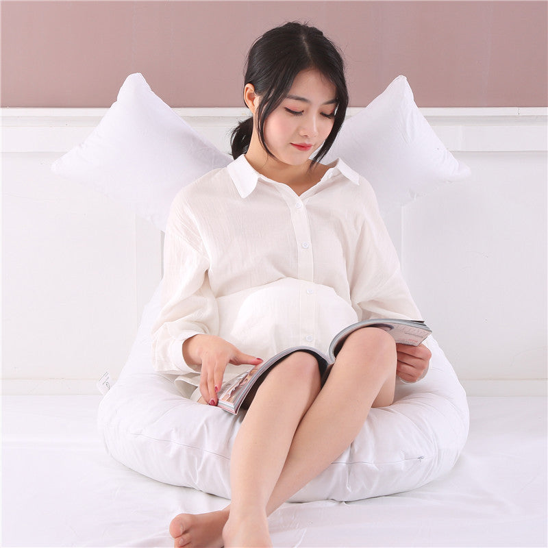 Large U-Shaped Side Sleeping Pillow for Waist Support - 80x160cm