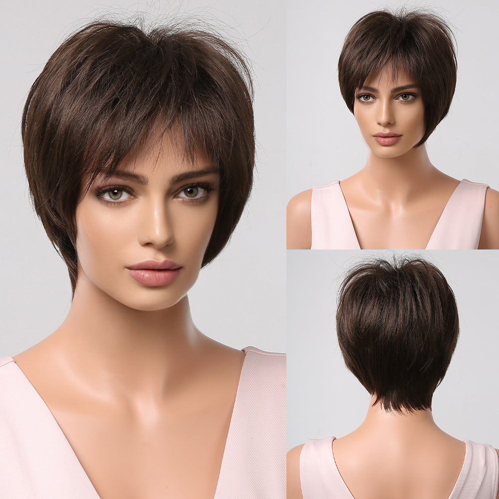 Short Curly Wavy Hair Wig for Round Face