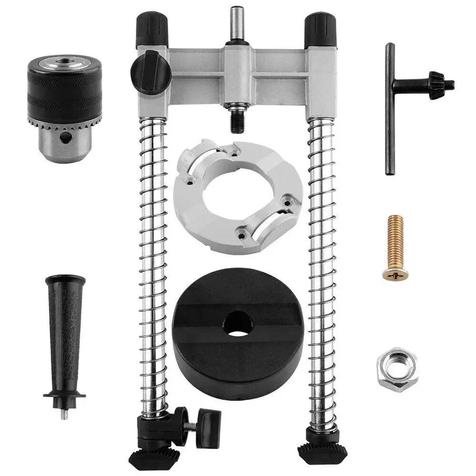 Electric Drill Stand with Adjustable Angles for Precise Drilling Support