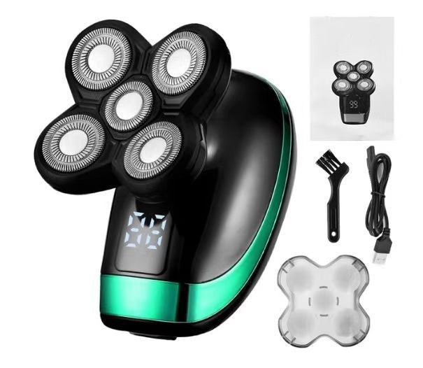 5-in-1 Electric Shaver for Men, 4D Floating Head, Rechargeable