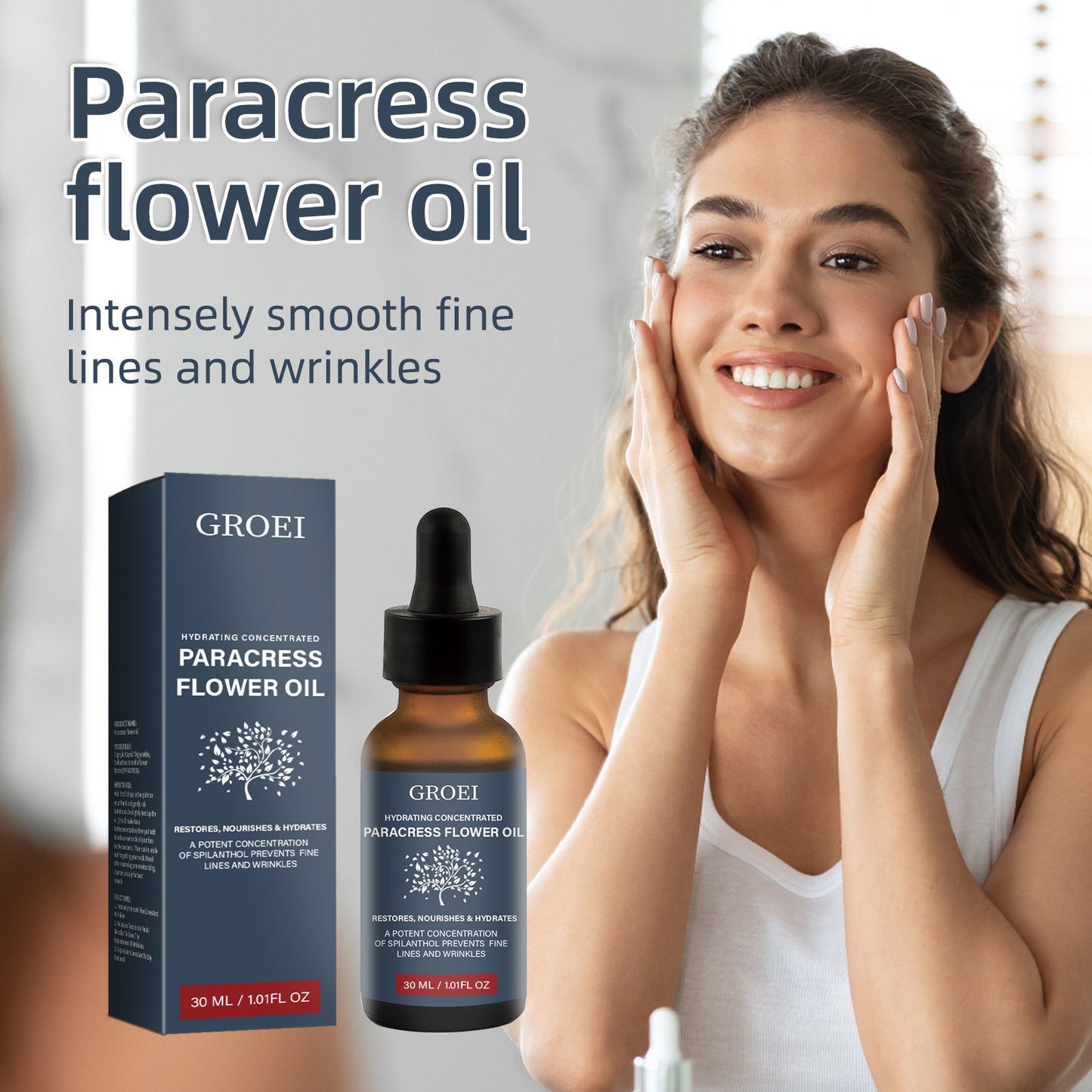 Moisturizing Anti-Wrinkle Serum - Hydrating Facial Care for All Skin Types 30ml