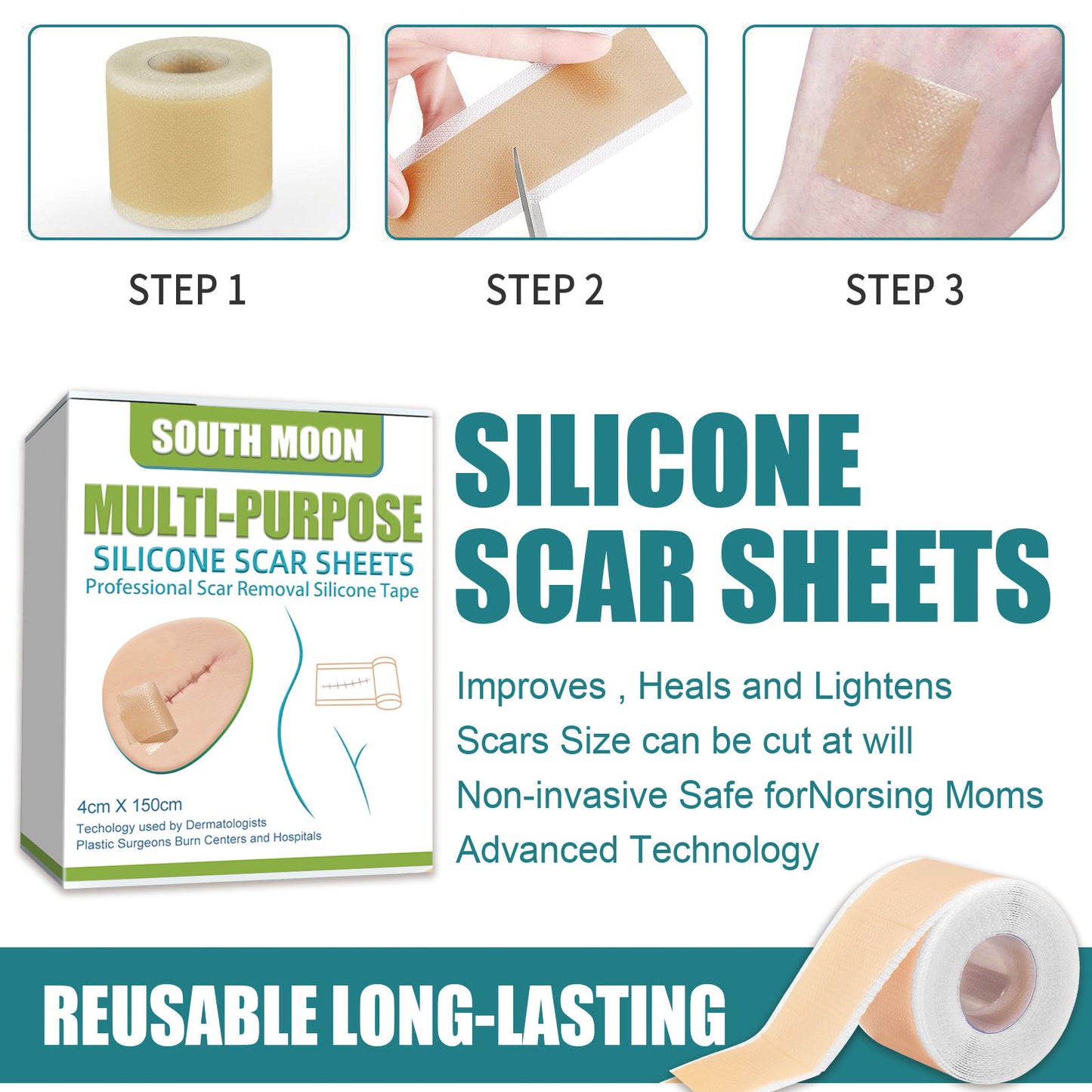 Silicone Scar Repair Patches for Skin Blemish Treatment