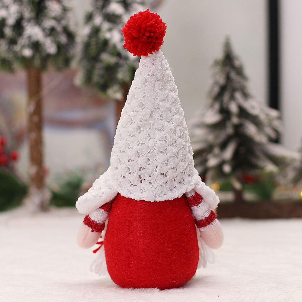 Christmas Couple Ushanka Doll Decoration - Faceless Holiday Figurines