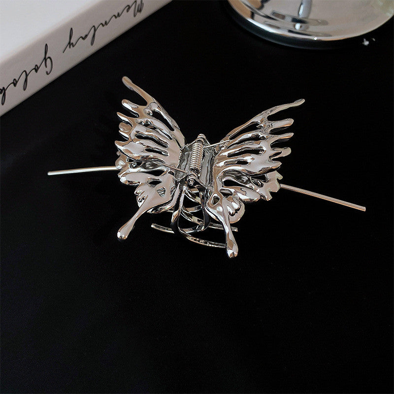 Diamond Butterfly Hair Clip - Women's Claw Clip