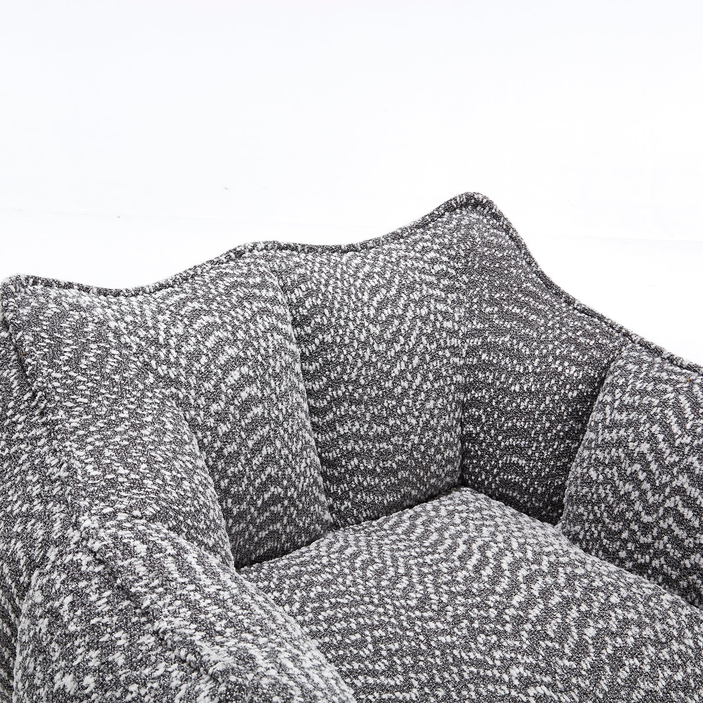Comfortable Grey Bean Bag Sofa Chair for Living Rooms