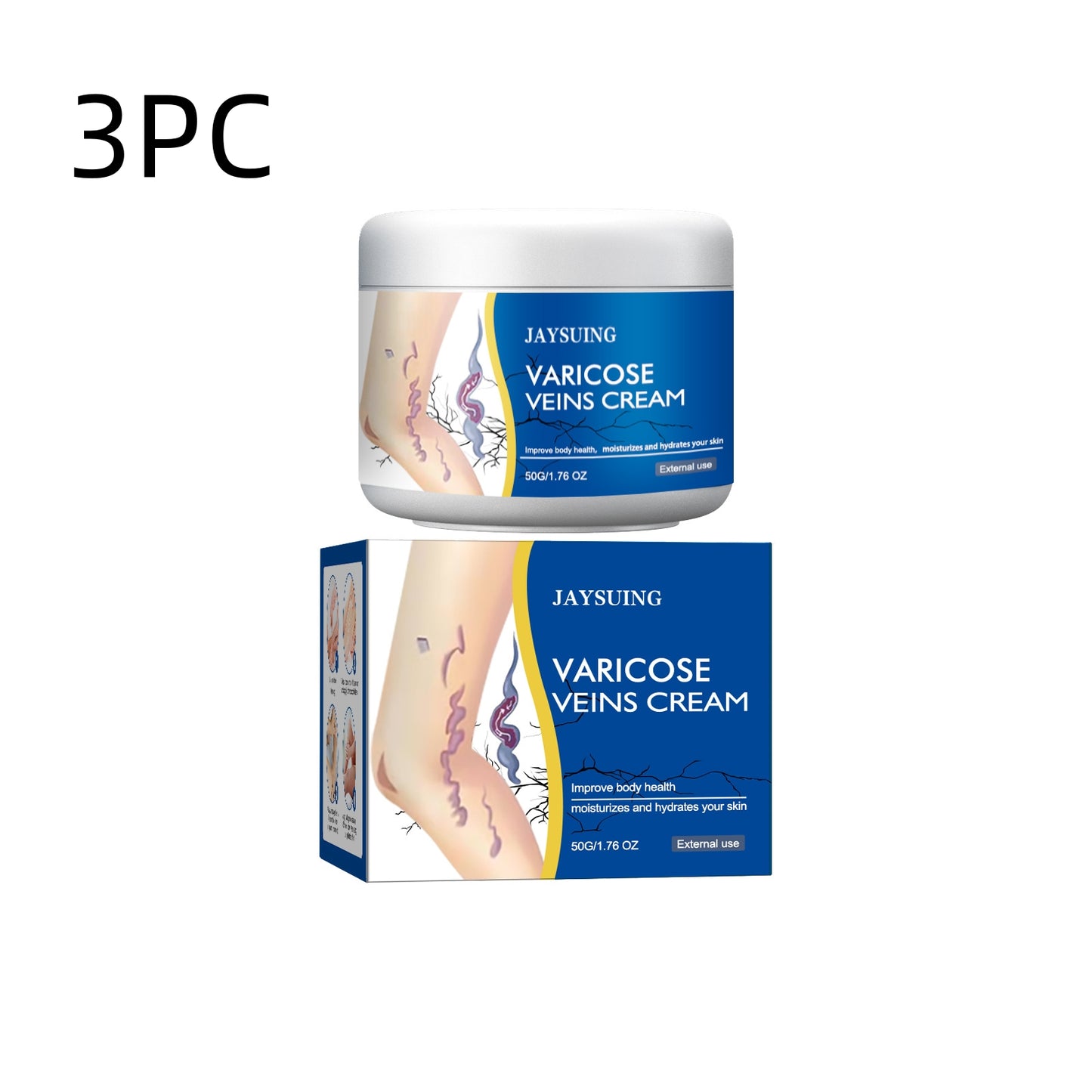 Leg Vein Repair Cream for Varicose Vein Relief and Massage